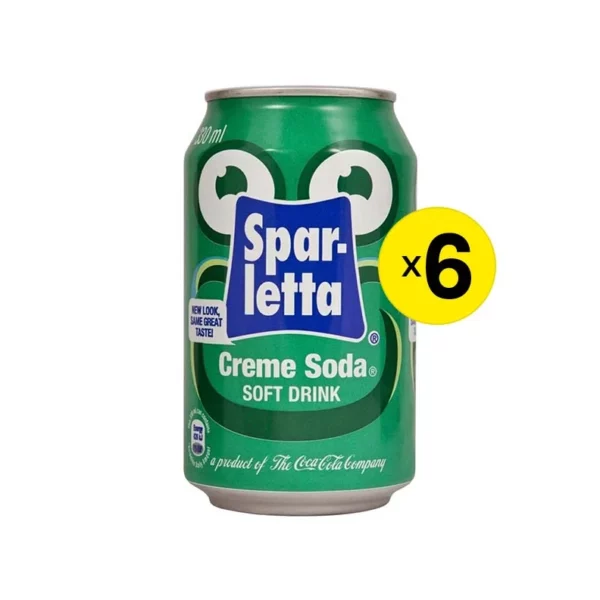 Sparletta Can – Creme Soda 300ml x 6