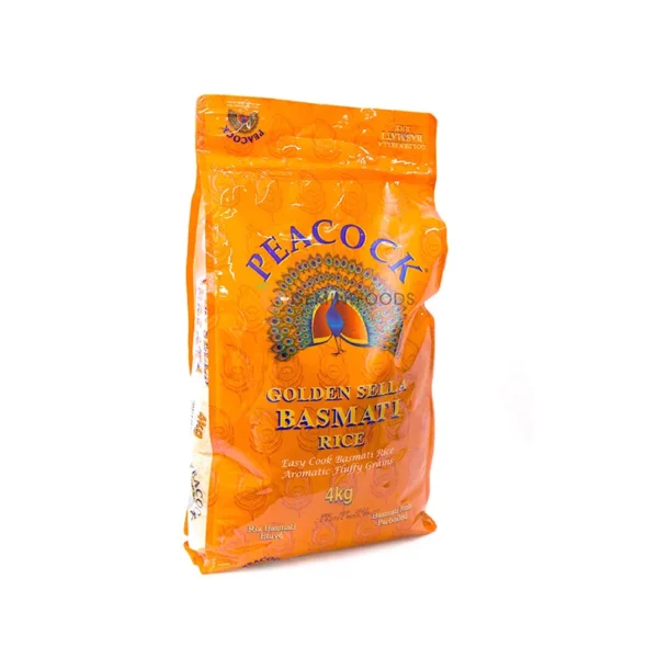 Peacock Golden Sella Basmati Rice 4kg